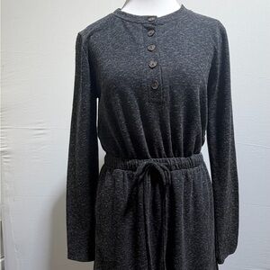 Gilli Dark Gray Long Sleeve Dress